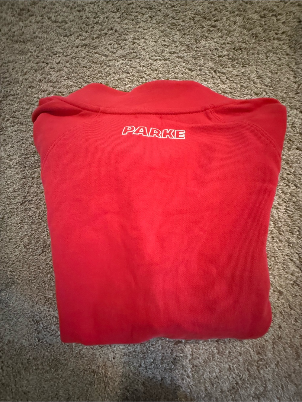 Red Button-Up Knit Top - Picture 2 of 2